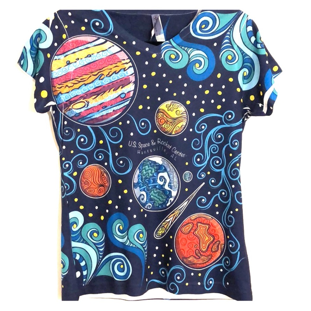 Custom print space tee